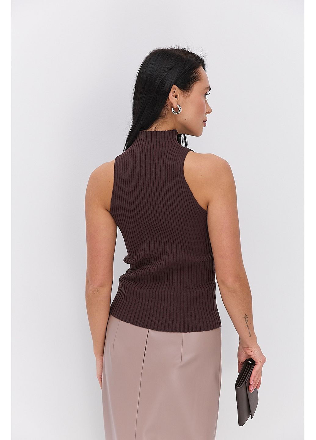 Довга спідниця-олівець з екошкіри Arjen (370984612)