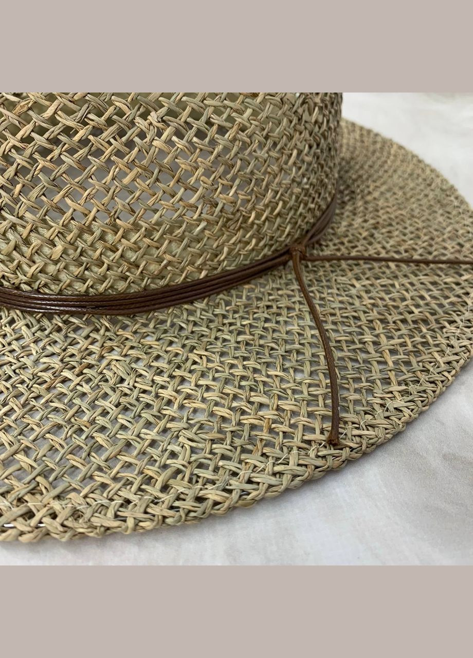 Літній плетений капелюх Федора з водоростей San Diego No Brand (293815331)