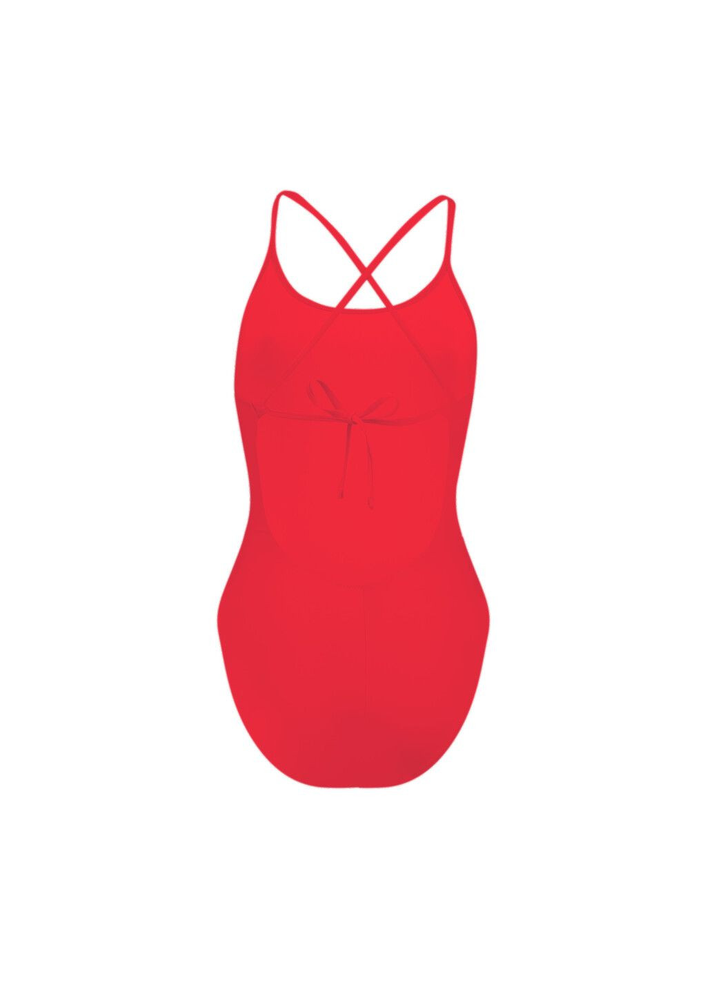 Красный демисезонный купальник swim women’s v-neck cross-back swimsuit Puma