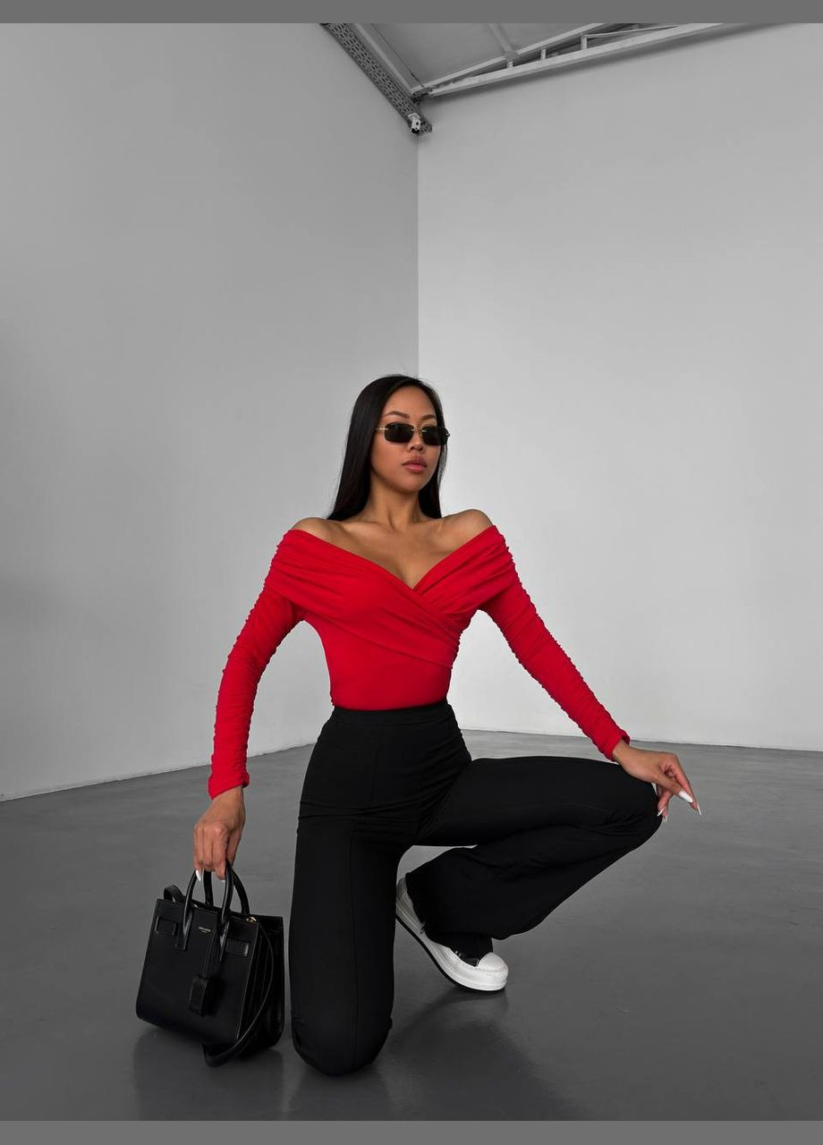 Женское стильное боди с декором. No Brand (307251456)