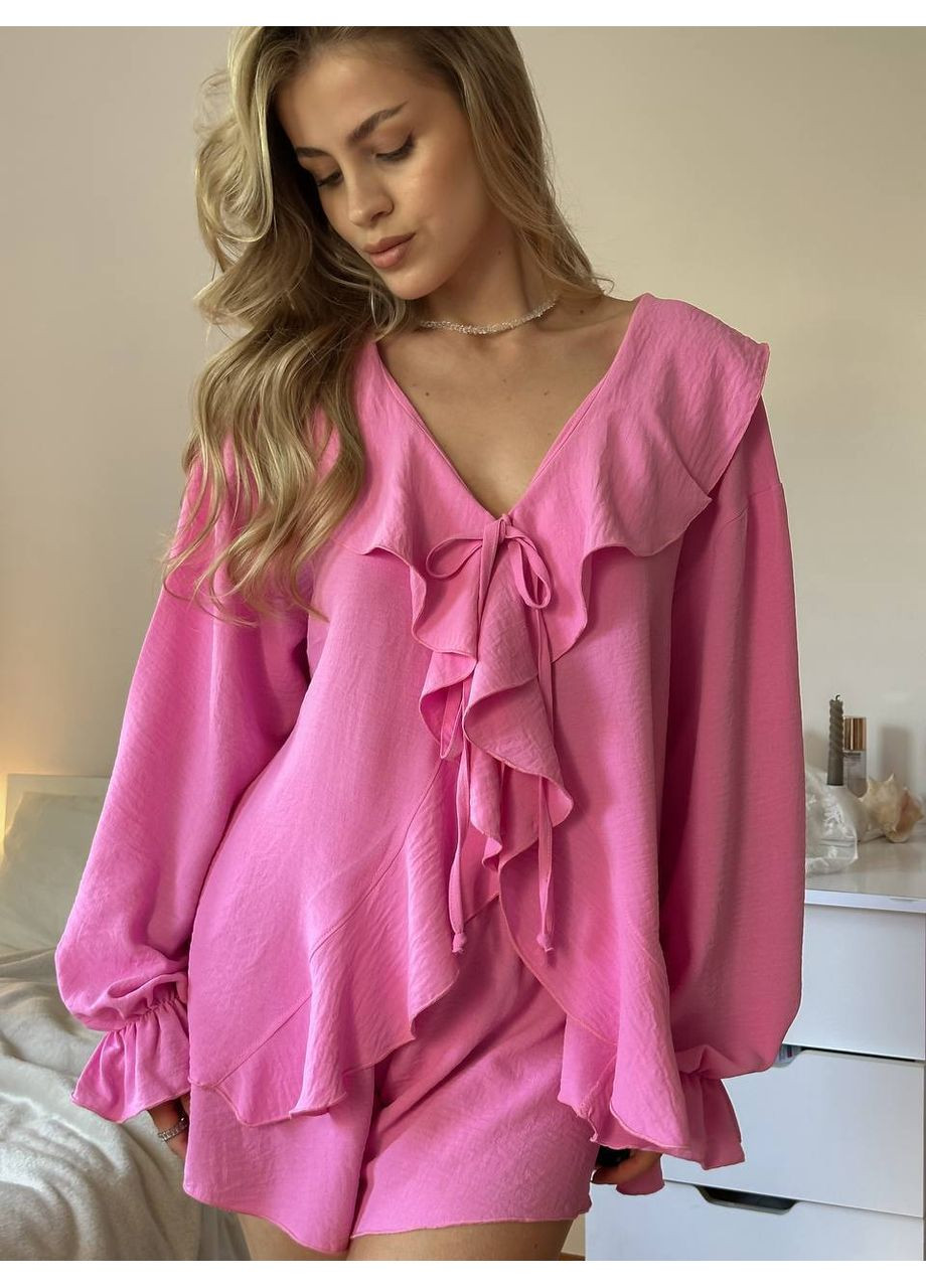 Женский костюм рубашка+шорты Україна (352267609)