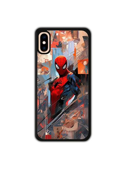 Чохол для Apple Iphone X Spider-man Чорний No Brand (302083596)