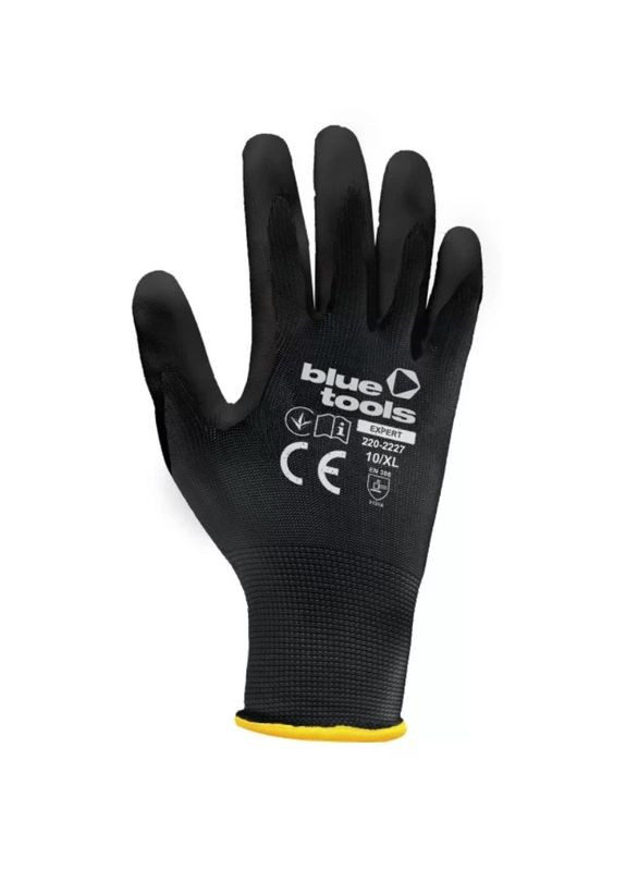 Защитные перчатки Sensitive Expert (XL/10) стрейчевые с полиуретановым покрытием (24287) BLUETOOLS (304289046)