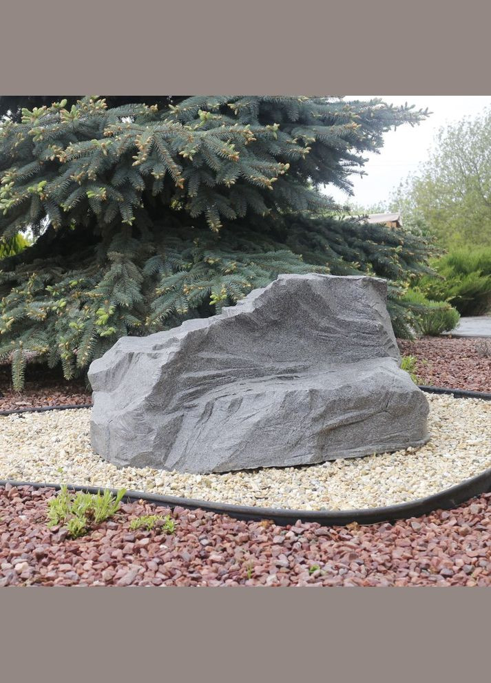 Ландшафтный Валун (камень) серый гранит 79х77х38 см (ССПГ000093) Гранд Презент (285720629)