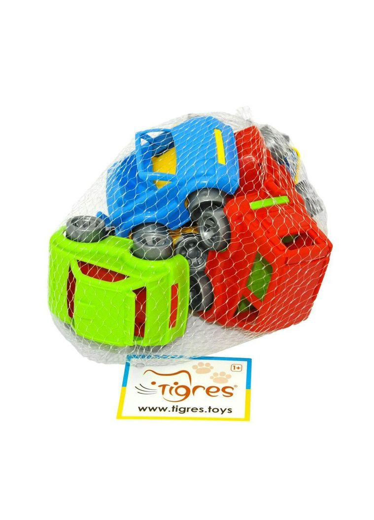 Іграшка набір машин Kid cars, 6 штук Пластик (39918) Tigres (362422800)