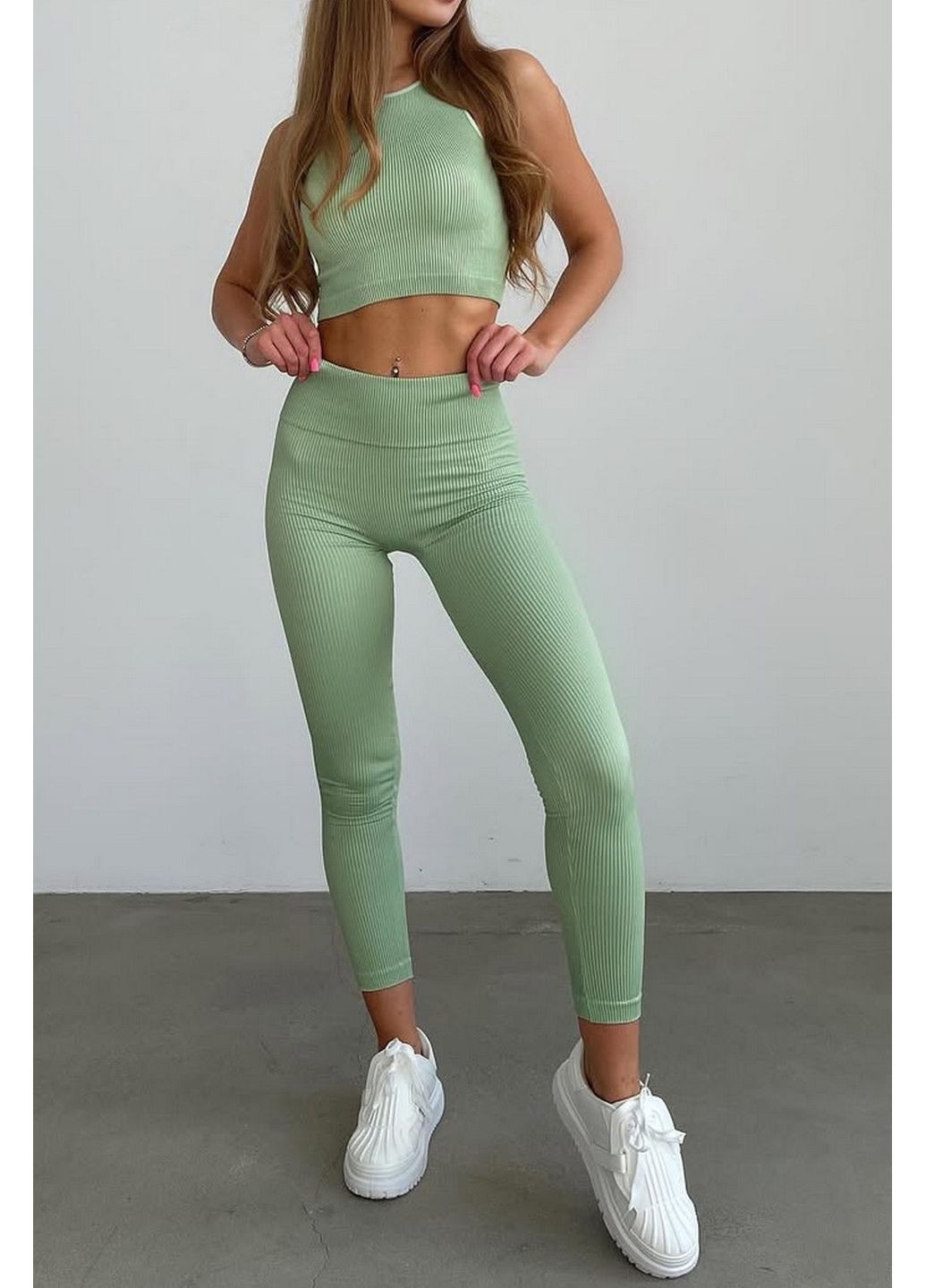 Легінси в рубчик з Push Up ефектом Leggings RIB Push Up Giulia (365858769)