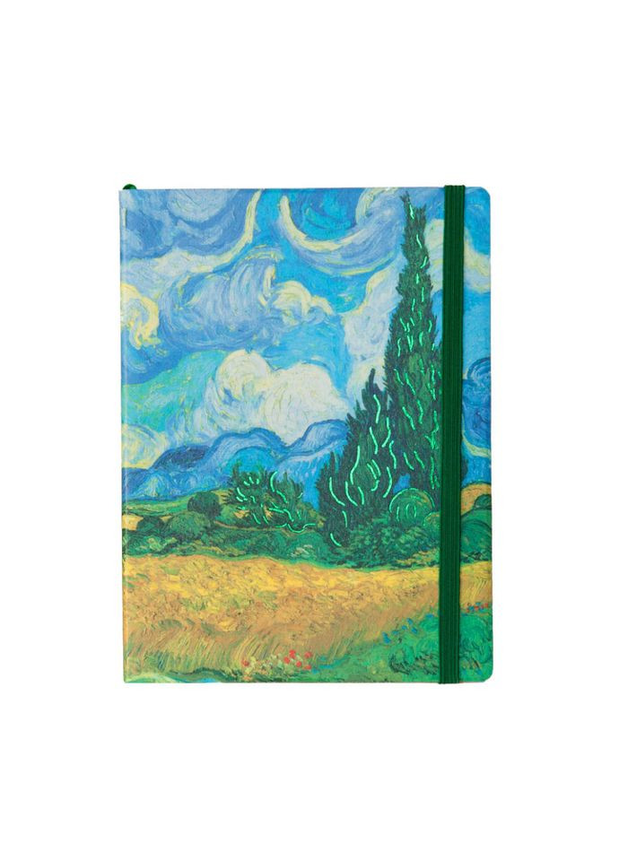 Планерзаписчик Ван Гог "Пшеничное поле с кипарисом" 22402-KR мягкая обложка, 192 страницы Kiri sketch (302384475)