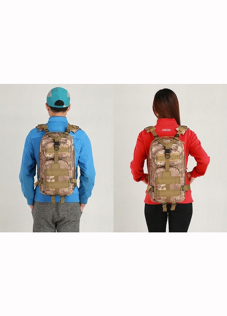 Рюкзак тактичний військовий B02 600D ACU сірий піксель No Brand (299461023)