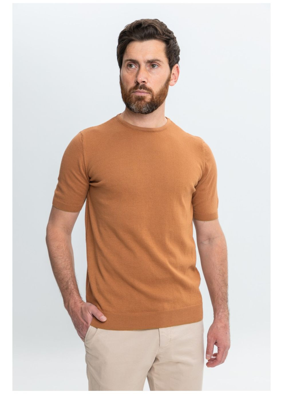 Помаранчева футболка з коротким рукавом NAVI