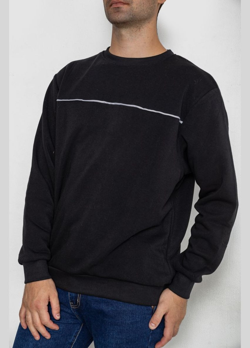 Черный демисезонный батник мужской на флисе Ager 244R2556