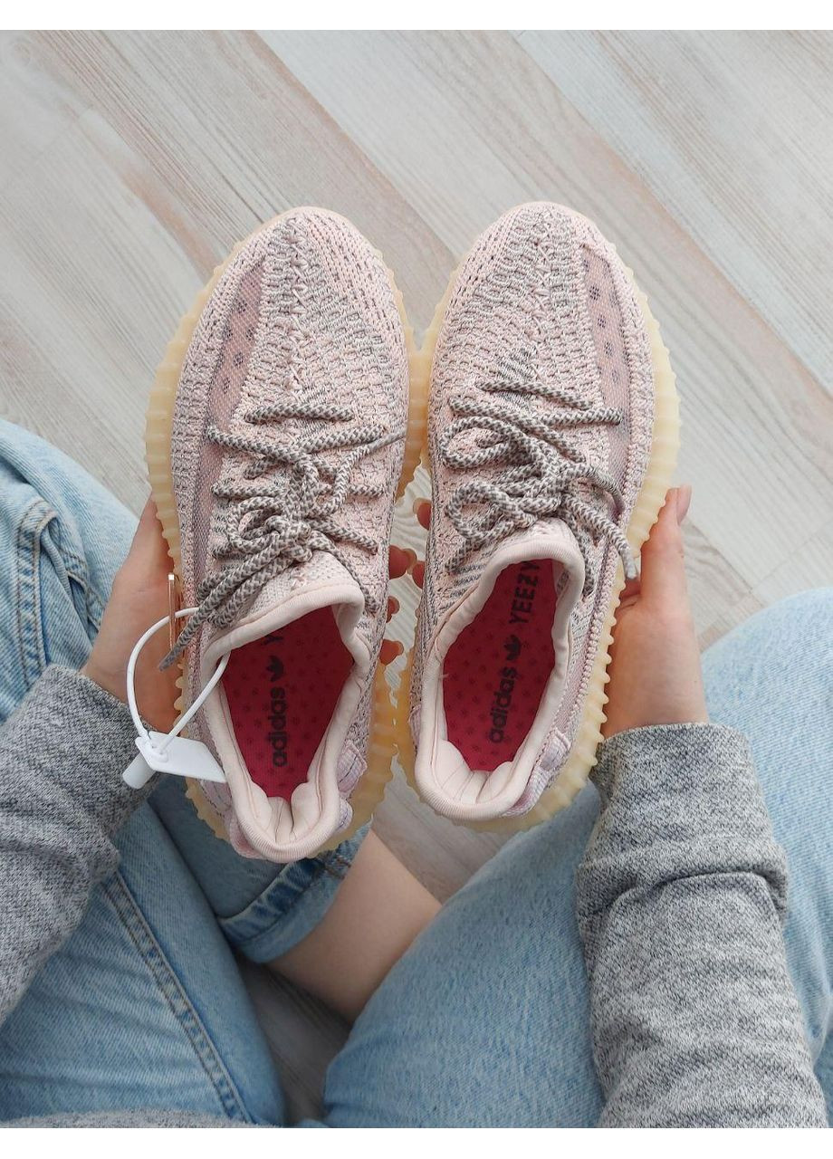Рожеві Осінні кросівки чоловічі adidas yeezy boost 350 v2 synth 1 адідас ізі буст No Brand