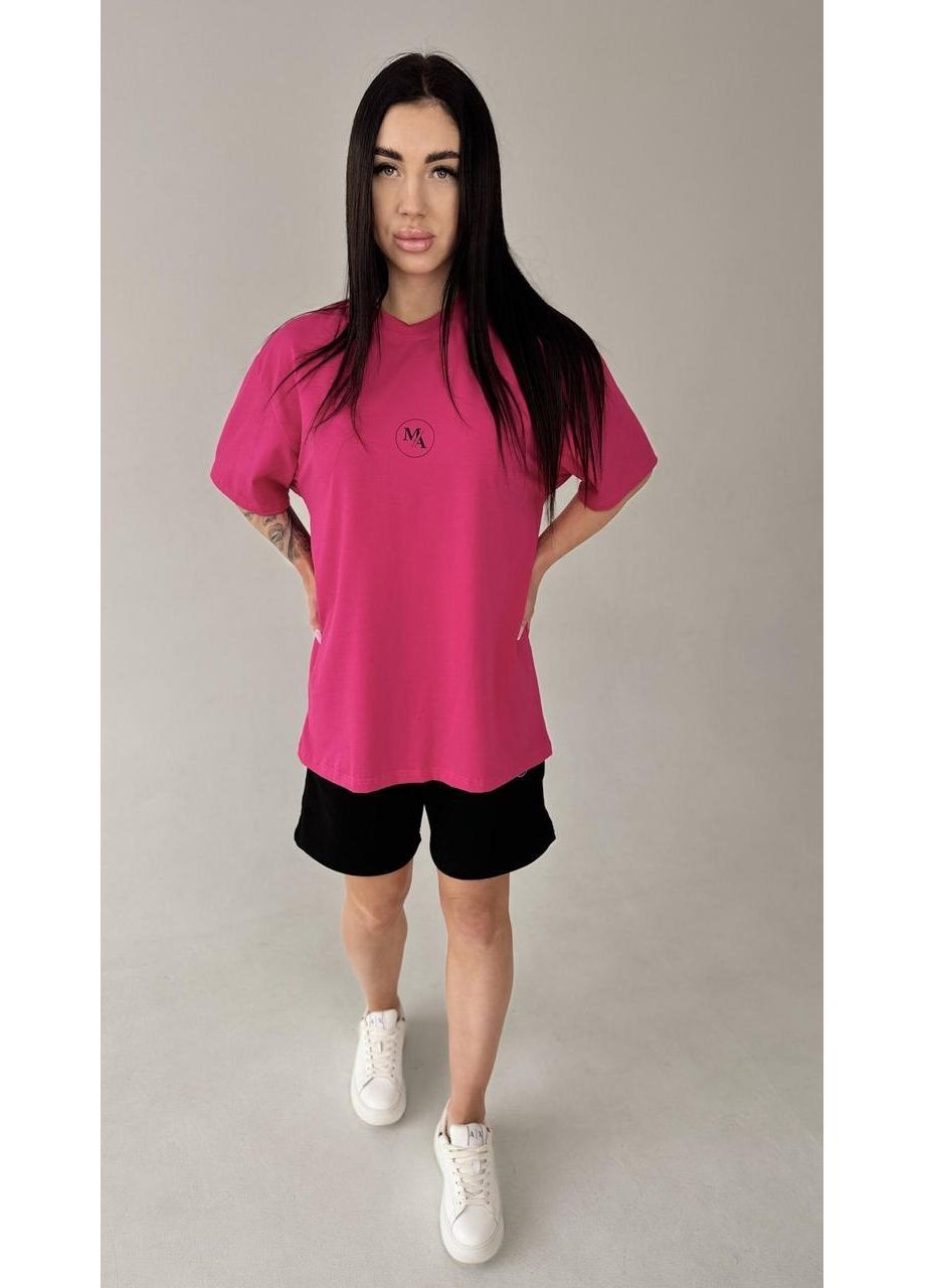 Розовая футболка милитари, унисекс, цвет розовый, размеры xxl No Brand