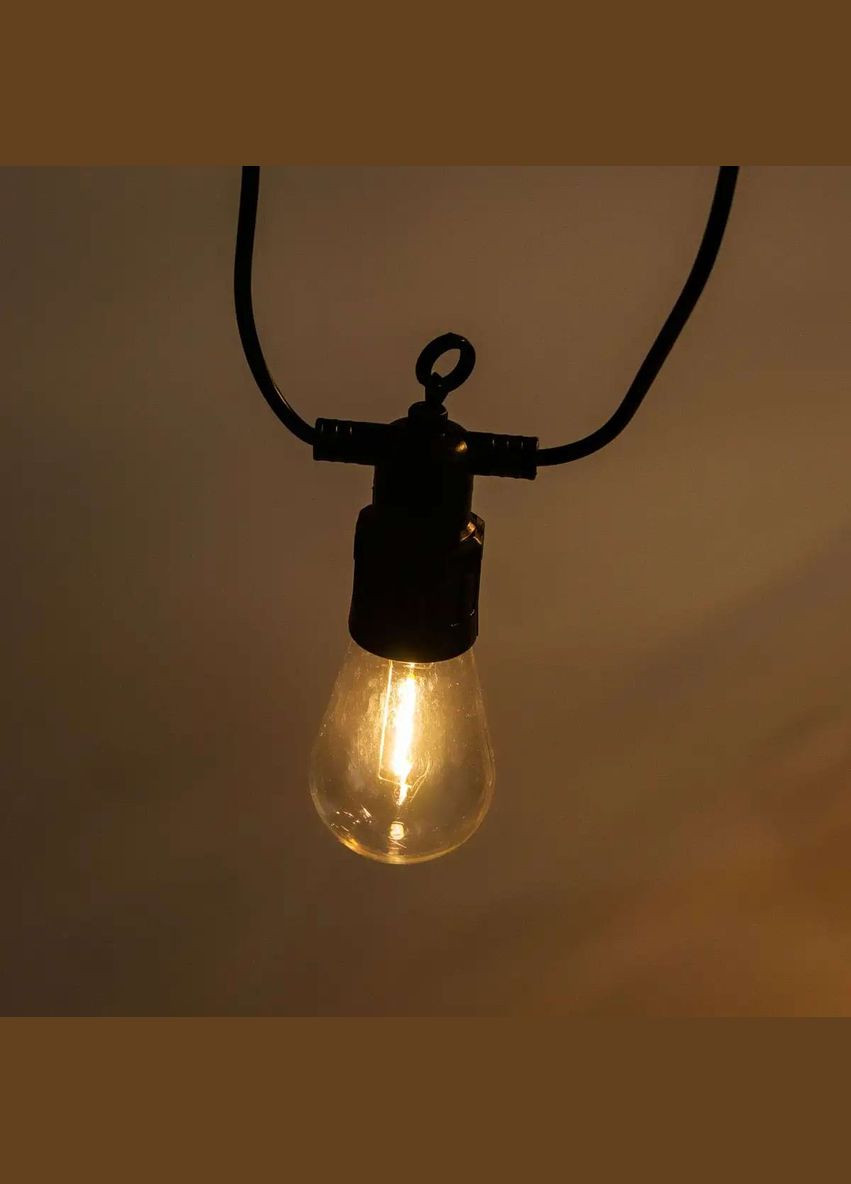 Уличная ретро-гирлянда 10 LED длина 5 метров, теплый белый GarlandoPro (328604326)