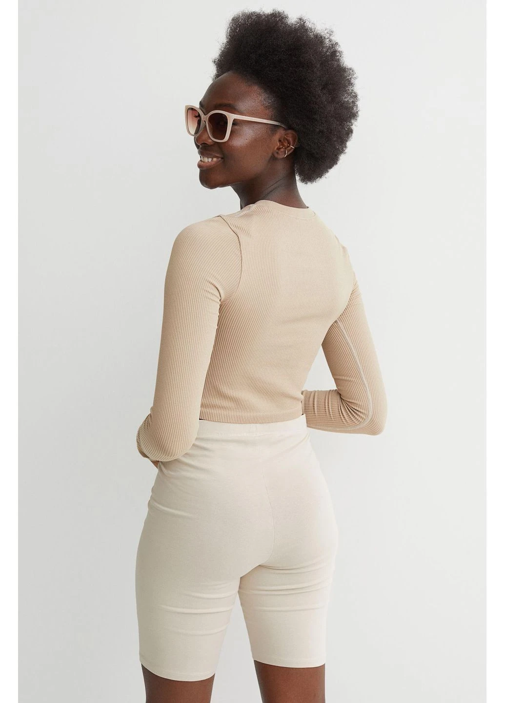 Шорты,светло-серый, Basic H&M (391981740)