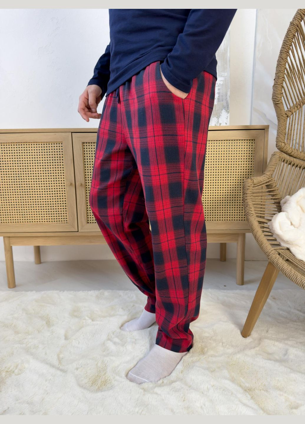 Мужской пижамный комплект "Глен"HH, красно-синяя Cosy (352769778)