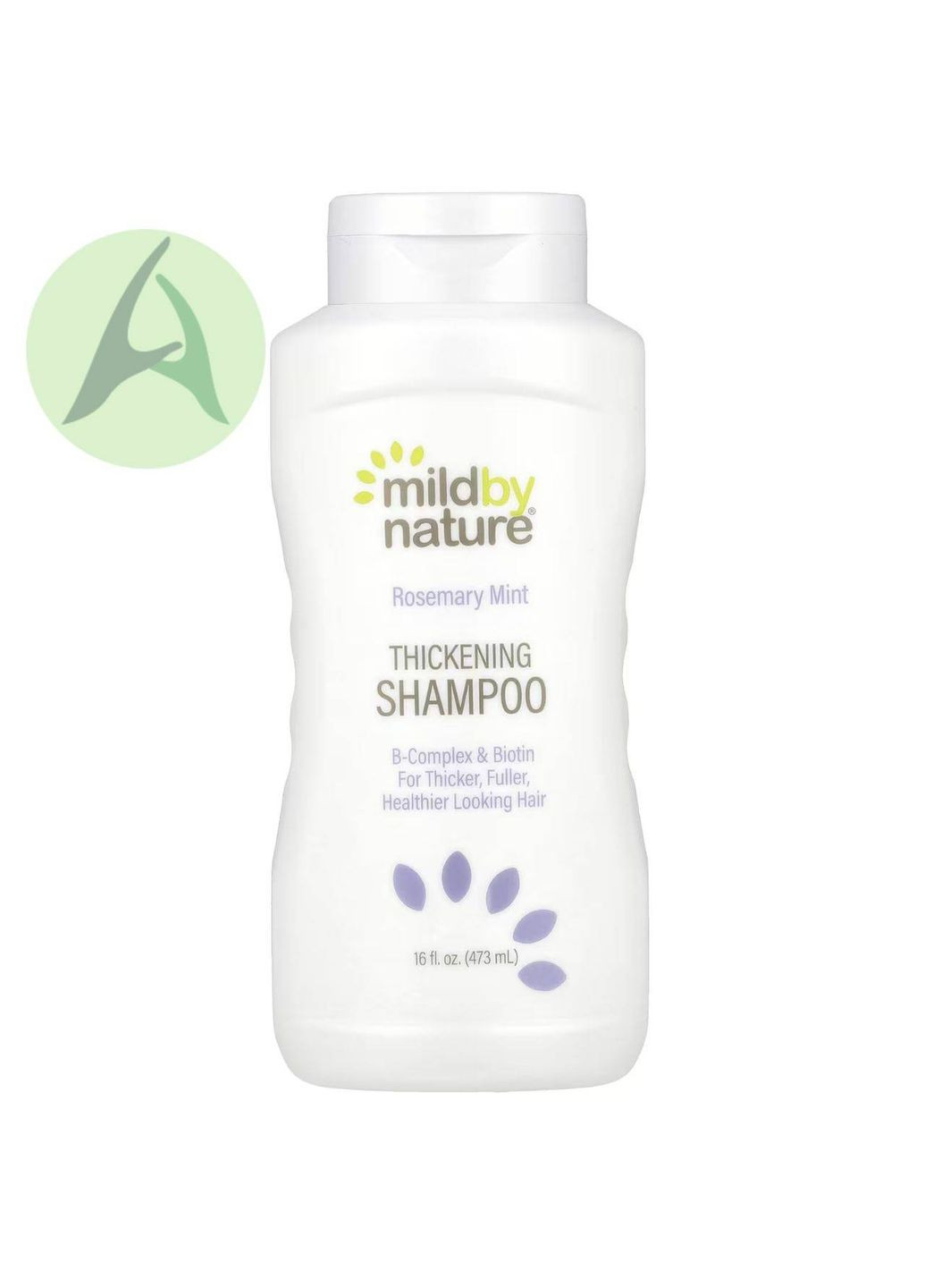Шампунь для густоты волос с B-комплексом и биотином, розмарин и мята, 473 мл Mild By Nature (361858638)
