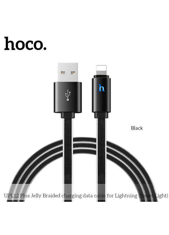 Кабель для зарядки телефона Lightning Apple Iphone with LED Jelly UPL12 Plus |120см 2.4A| Hoco (337351943)