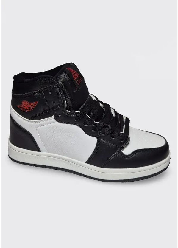 Черно-белые кеды мужские зимние черно-белые (hb480-7) Stilli