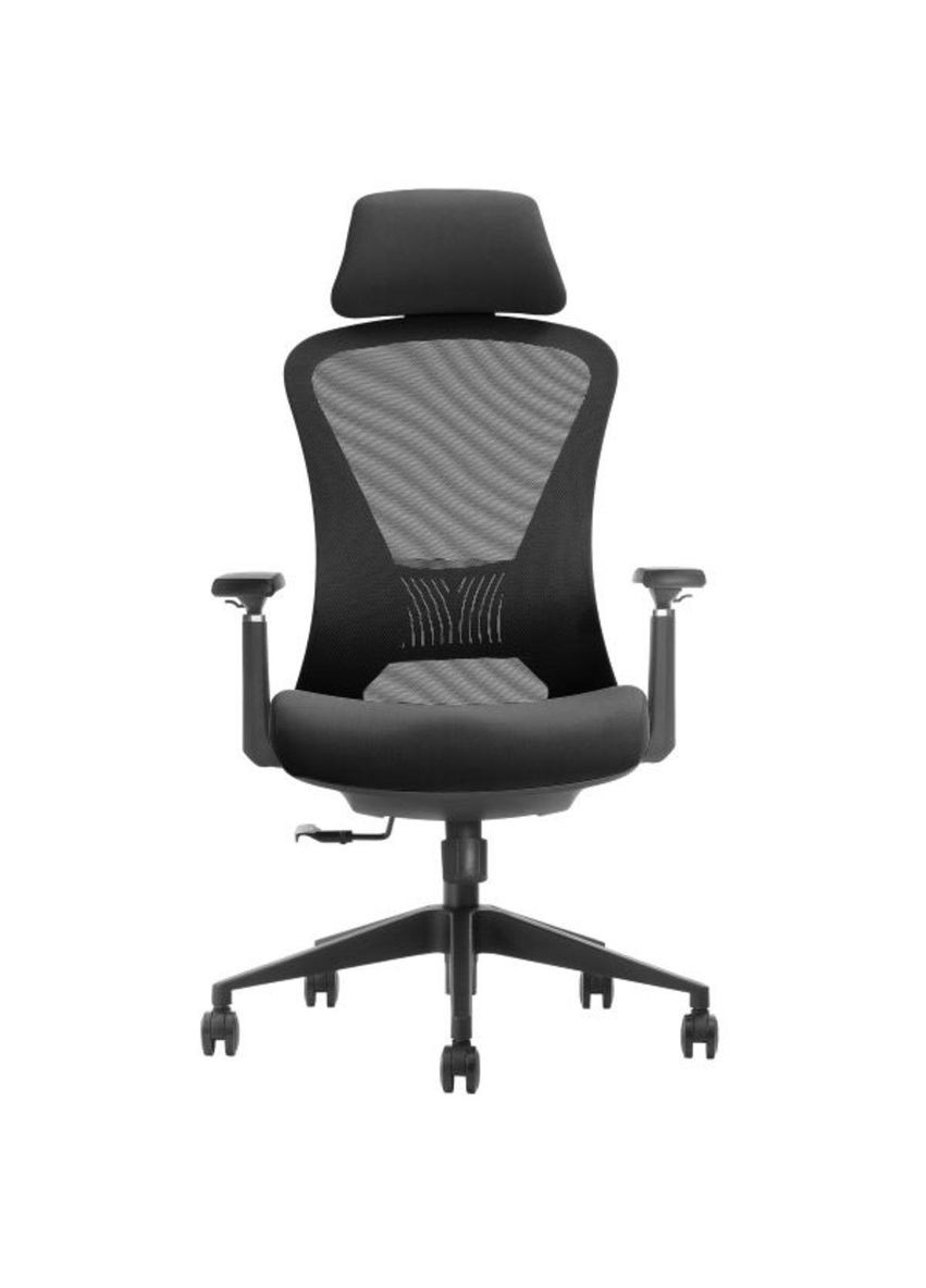 Крісло поворотне MAGNUS LUX чорна тканина/чорний каркас Intarsio (365461351)