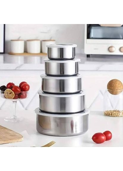 Набір лотків 5шт з нержавіючої сталі Unique (361149724)