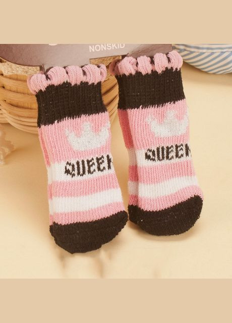 Шкарпетки для собак Pet Style "Корона" Рожеві 3 No Brand - (323232274)