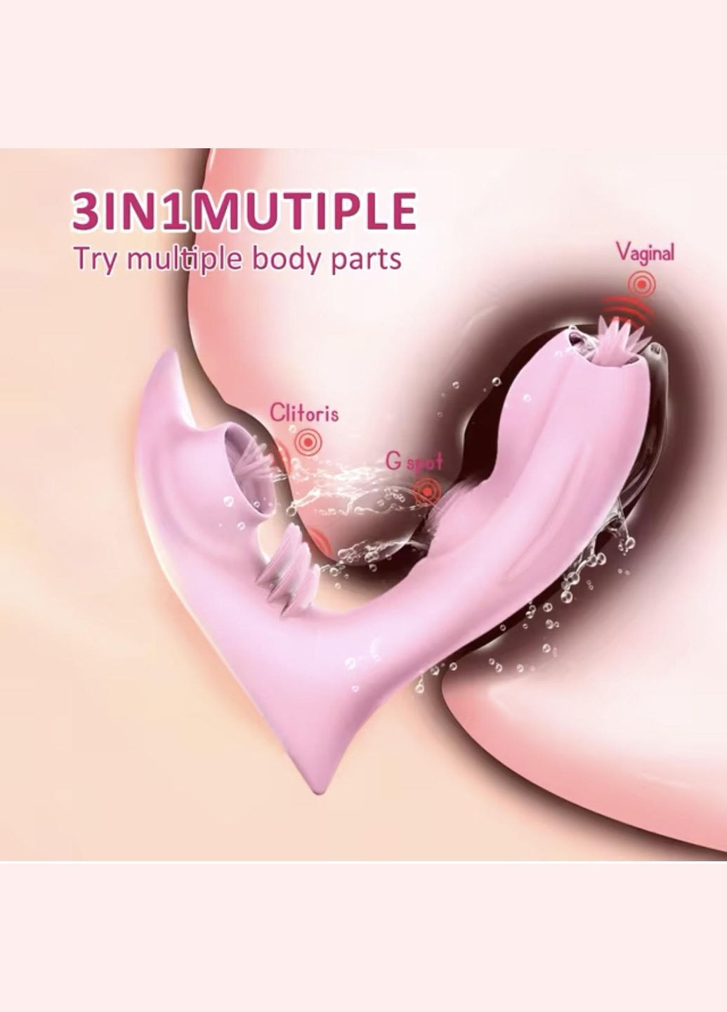 Смоктаючий вібратор 10-швидкісний вібраційний присоска клітора Мінет соска Стимуляція клітора Жіноча мастурбація No Brand (305844969)