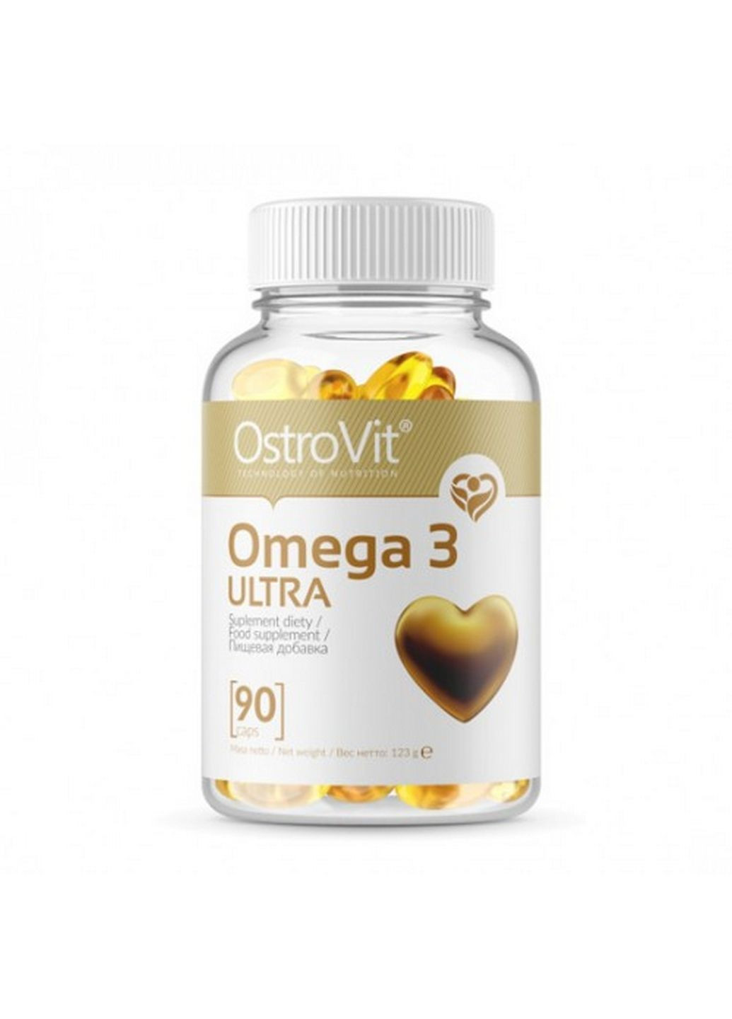 Жирные кислоты Omega 3 Ultra, 90 капсул Ostrovit (293338440)