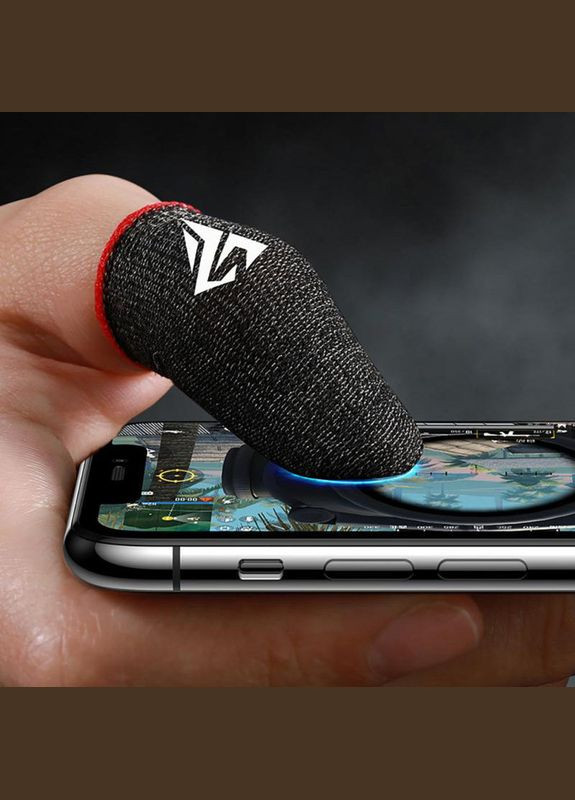 Ігрові напальчники для гри на телефоні Shezi для пабга пубг pubg mobile з червоним манжетом (Flydigi GameSir) No Brand (305199894)