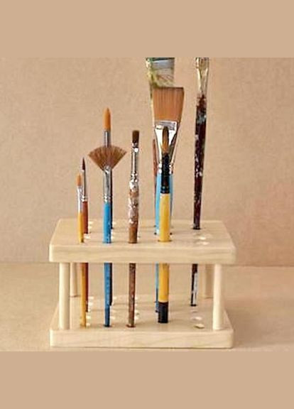 Органайзер для кистей из дерева Эскандел бланже (КСТ-002701) No Brand (328911297)