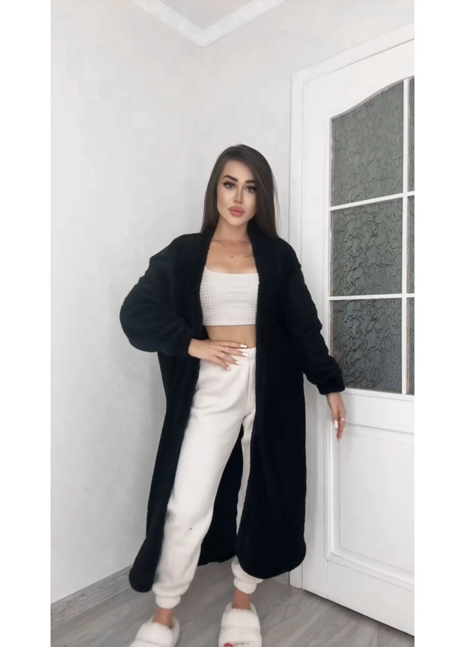 Черный демисезонный кардиган MonCher