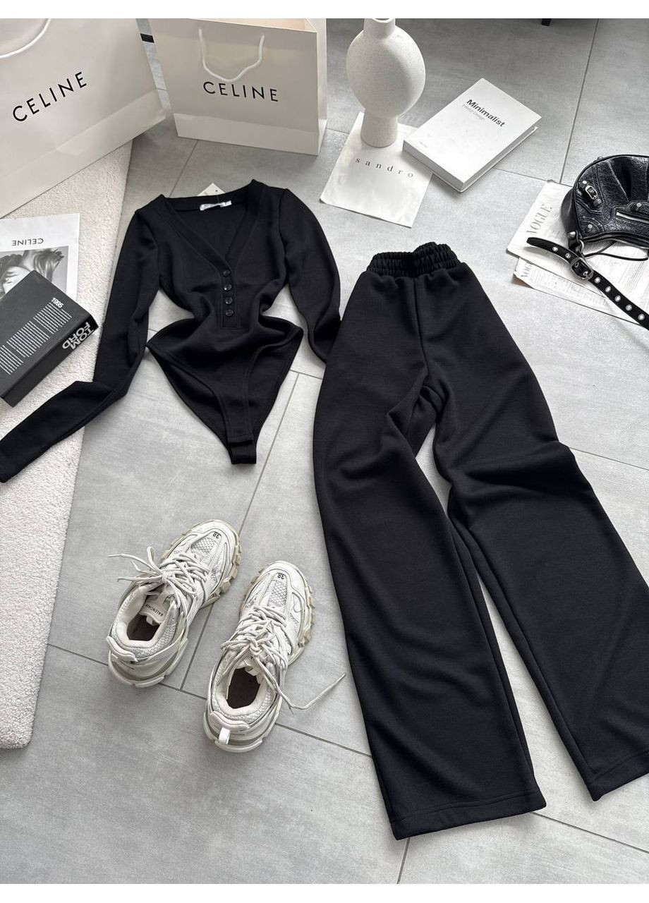 Жіночий костюм з боді No Brand (366227384)