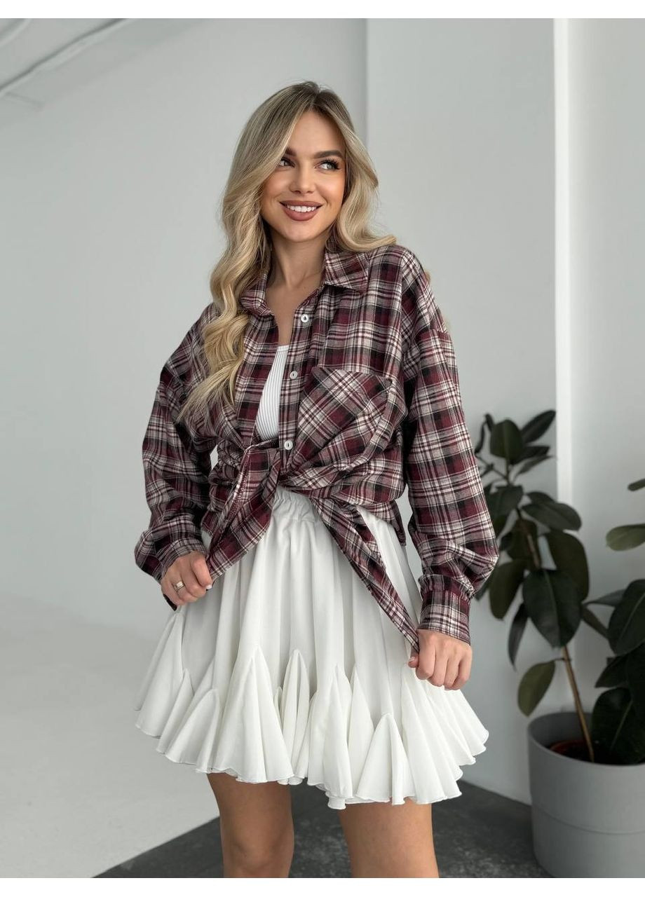 Сорочка у клітинку фланель Туреччина Україна (361009500)