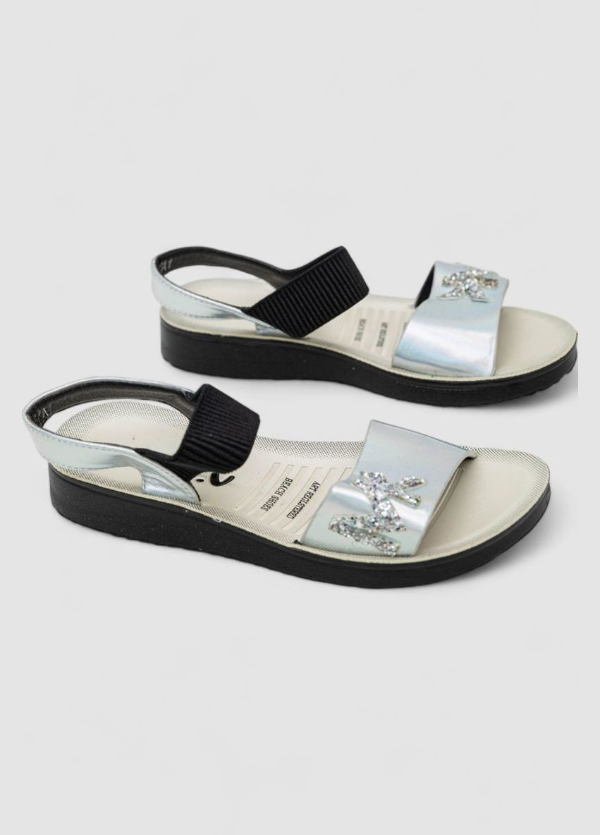 Серебряные босоножки детские Ager