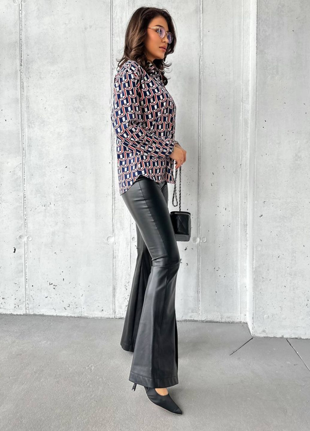 Синіти сорочка вільного крою з довгим рукавом Tik-Tak