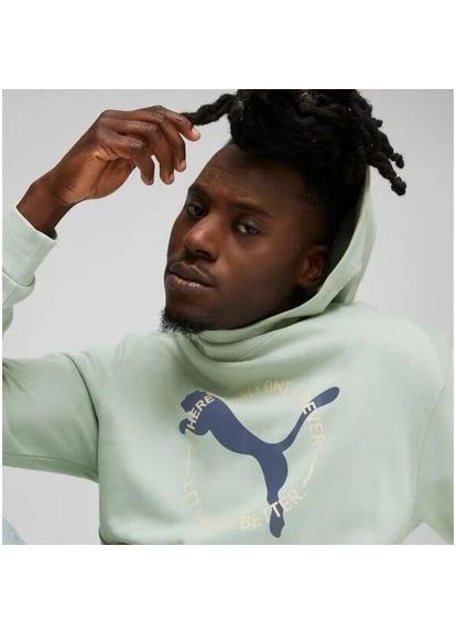 Худи BETTER SPORTSWEAR HOODIE зеленое 67606454 Puma (397842322)