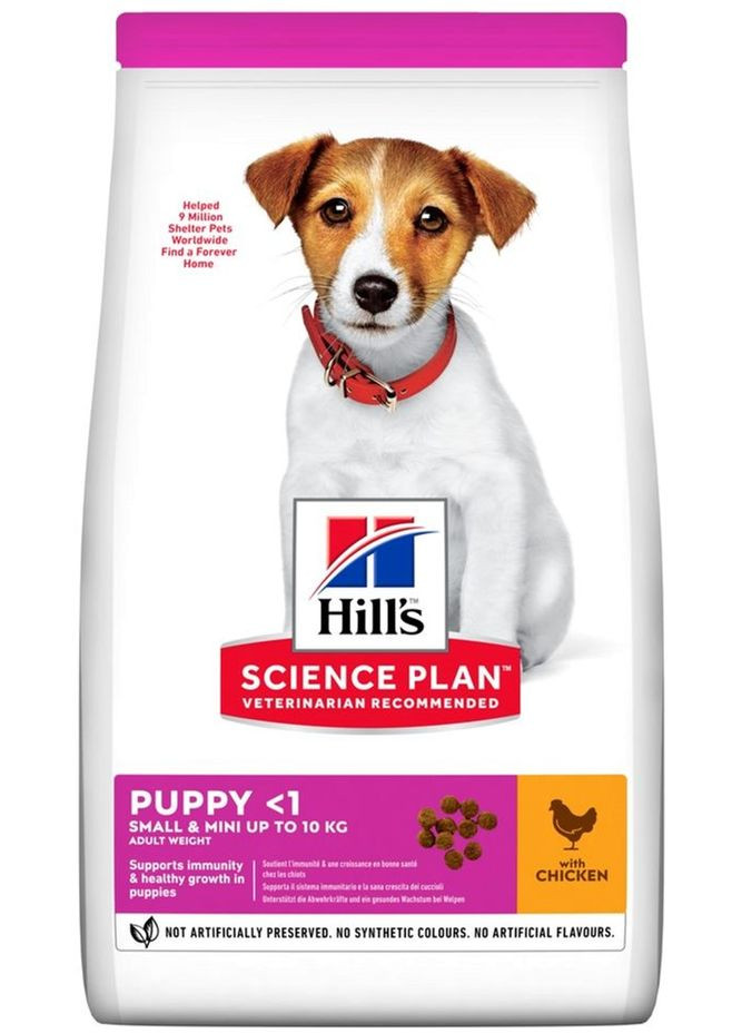 Сухой корм для щенков малых и миниатюрных пород Hill’s Science Plan Puppy Smal&Mini с курицей 6 кг Hill's (316258804)