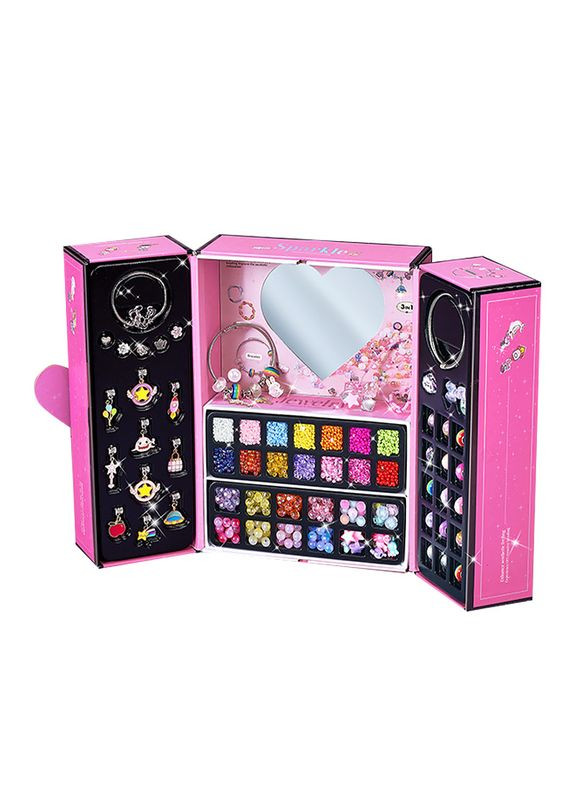 Детский набор для рукоделия 104-DIY создания украшений ожерелье бусы браслет развивающий 9шт Lesko (352012873)