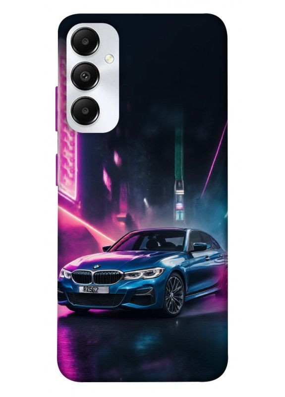 Чехол с принтом для Samsung Galaxy A05s / для самсунг галакси А05с Неоновое BMW No Brand (338602268)