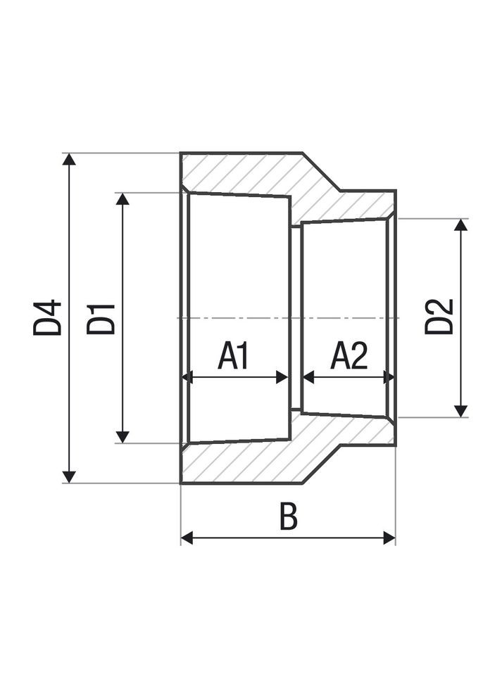 Муфта переходная PP-r 32 x 20 мм ITAL (316088744)