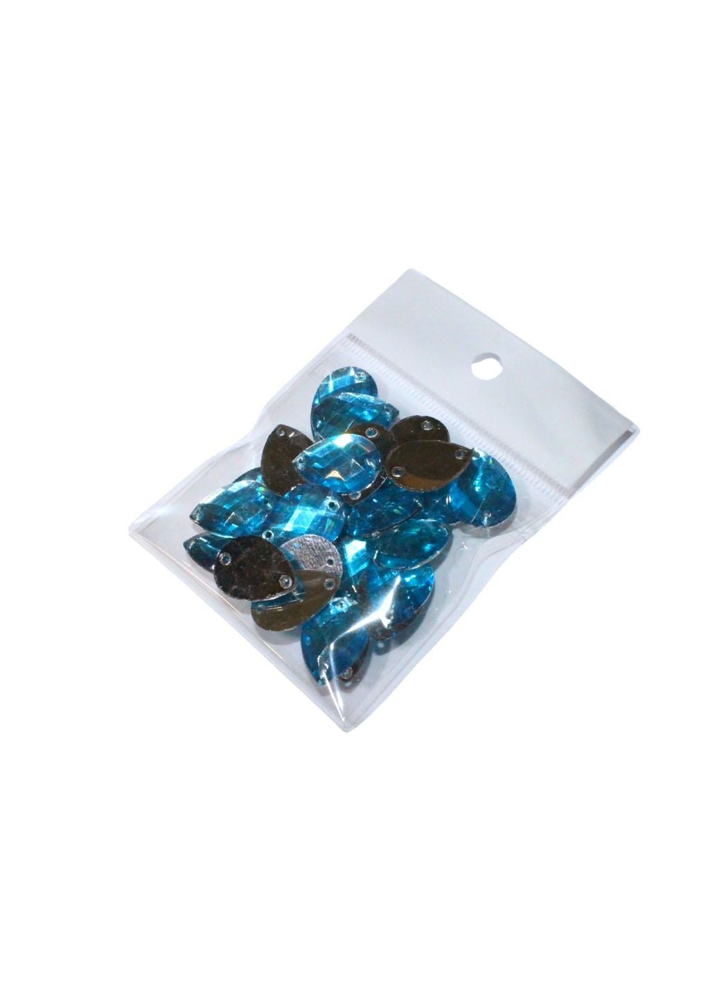 Камни пришивные Капелька 12х17мм/30шт Голубой FROM FACTORY JAM (360895656)