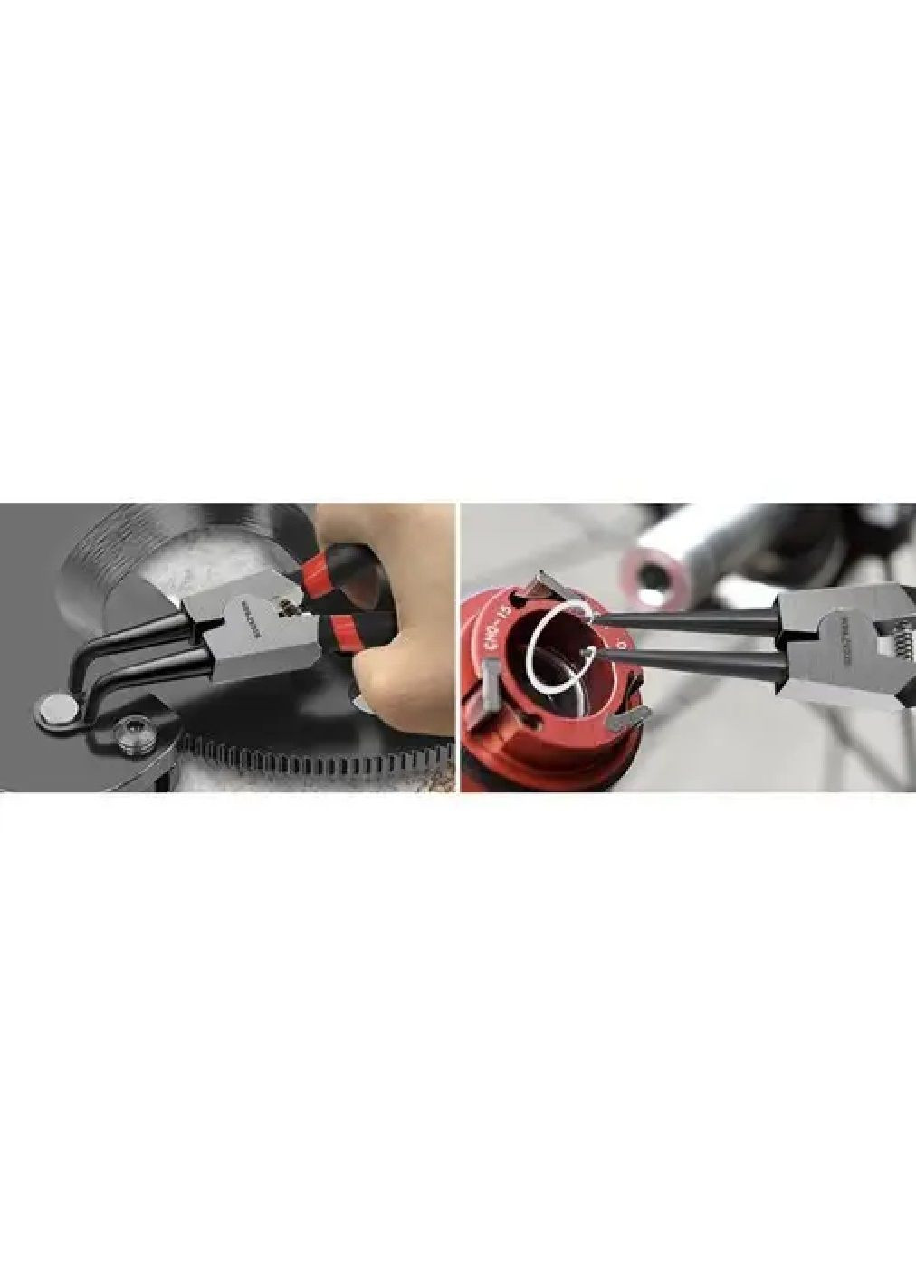 Набір комплект кліщі щипці плоскогубці вигнуті прямі для кілець 4 штуки з протиковзкою ручкою (478035-Prob) Unbranded (301739288)