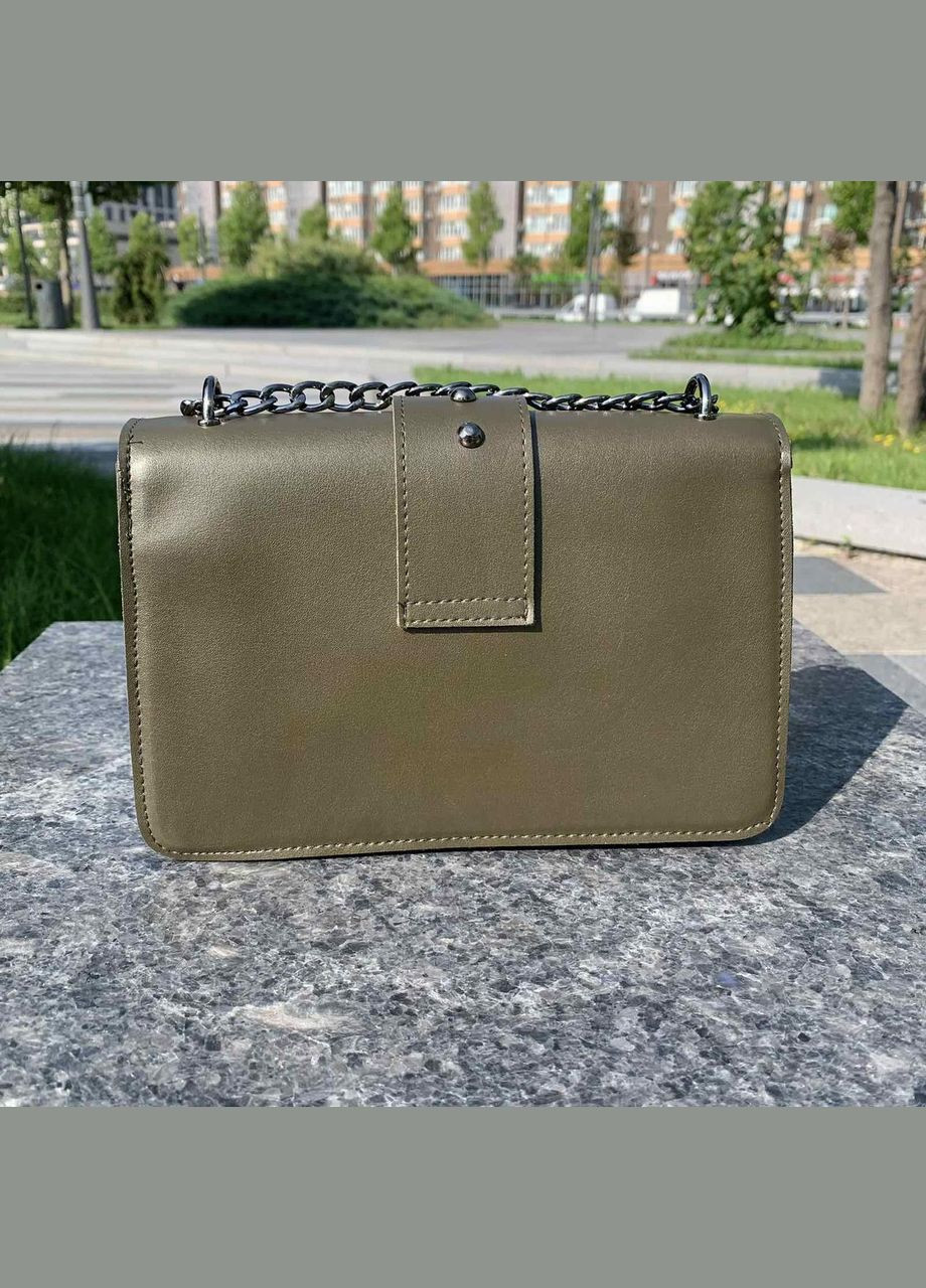 Женская мини сумочка клатч с птичками Зеленый No Brand (298996948)