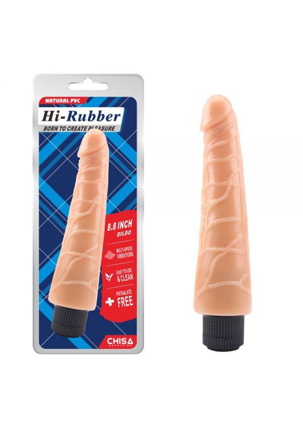 Вибромассажер  Hi-Rubber 8.8 Dildo-Flesh Chisa (290278731)