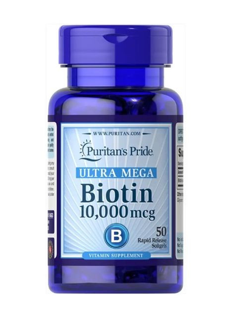 Puritan's Biotin 10 000 mg Біотін 10 000 мг 50 табл Pride (284283051)