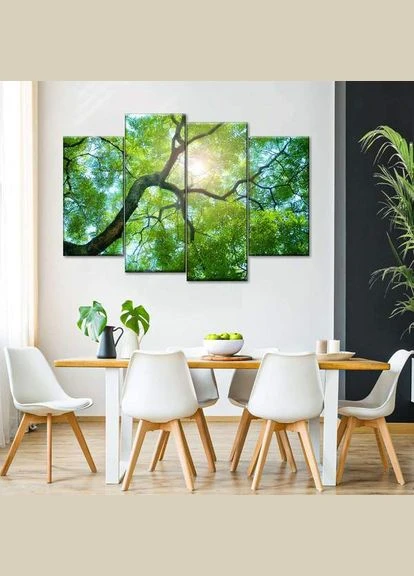 Модульная картина из четырех частей Тихая гавань 129x90 см (M4_L_80) Art Studio Shop (379846933)