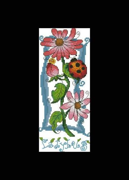 Набор для вышивки крестиком. Размер: 8*20 см Божья коровка Лоскуток (315361945)