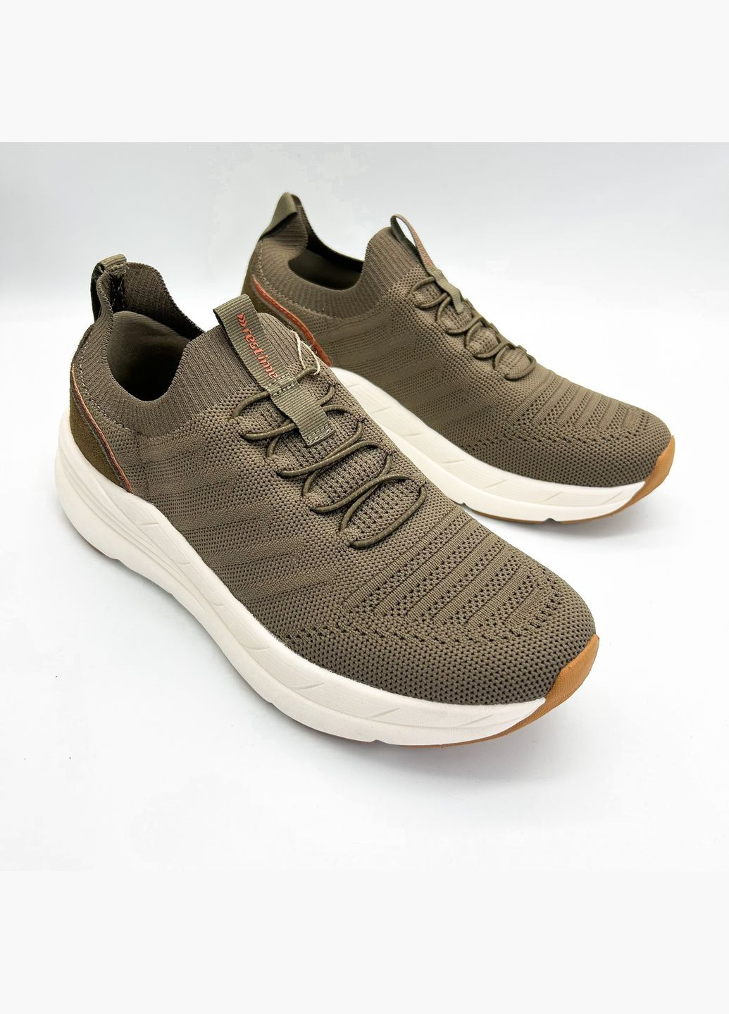 Оливковые (хаки) летние кроссовки (р) текстиль 0-2-2-bml-25414 Restime