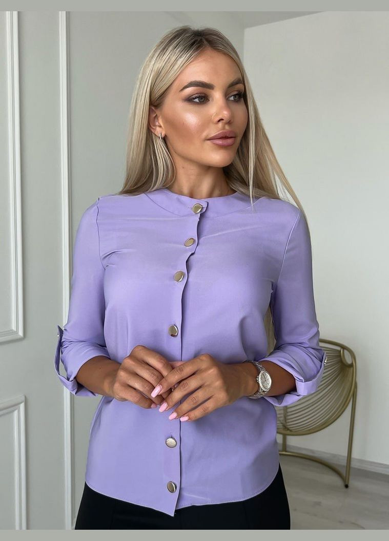 Фіолетова жіноча блузка софт колір бузковий р.42/44 454151 New Trend