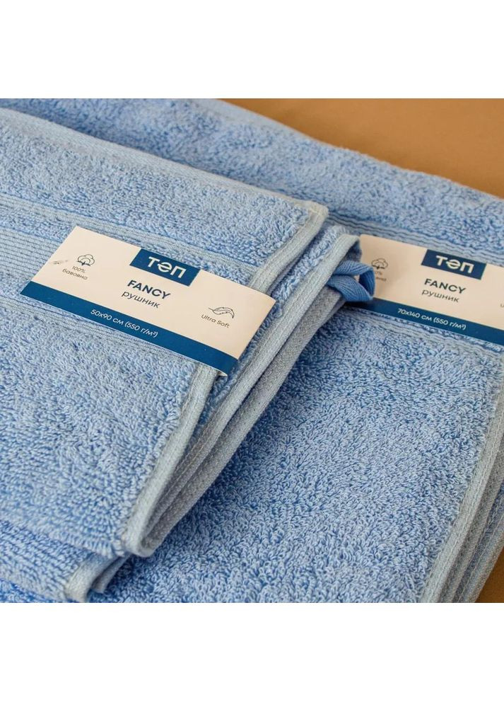Полотенце для рук Fancy Р-04178_29743 50х90 см голубое ТЕП комбинированный