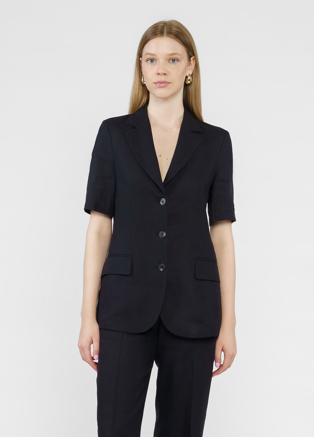 Черный женский жакет женский черный Arber - летний